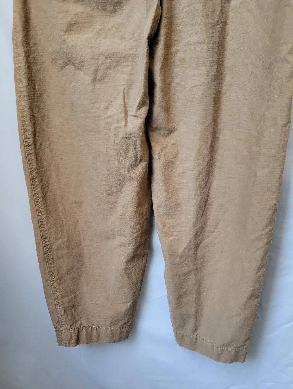 Everlane Fatigue Organic Cotton Barrel Leg Jumpsuit Brown 2